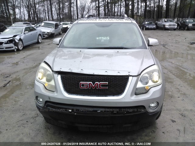 1GKER33728J117305 - 2008 GMC ACADIA SLT-2 SILVER photo 6