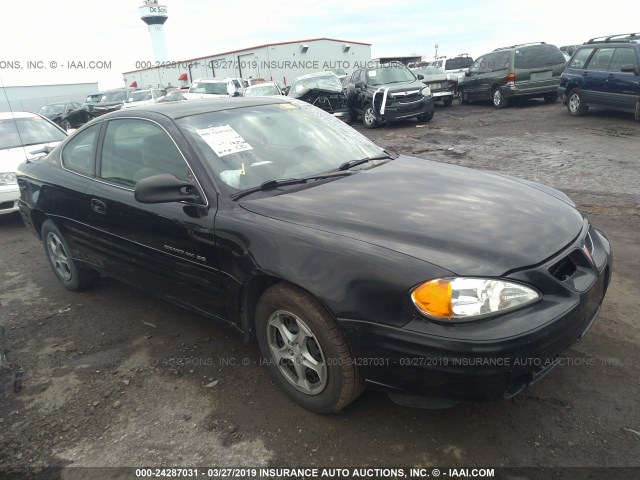 1G2NE12T3XM836591 - 1999 PONTIAC GRAND AM SE BLACK photo 1