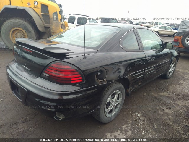 1G2NE12T3XM836591 - 1999 PONTIAC GRAND AM SE BLACK photo 4