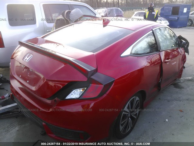 2HGFC3B72GH353196 - 2016 HONDA CIVIC EXL RED photo 3