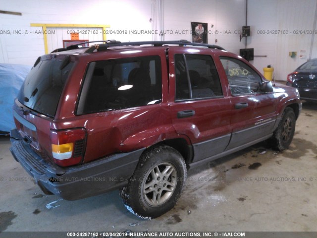 1J4GW48S04C203544 - 2004 JEEP GRAND CHEROKEE LAREDO/COLUMBIA/FREEDOM 红色 照片 4