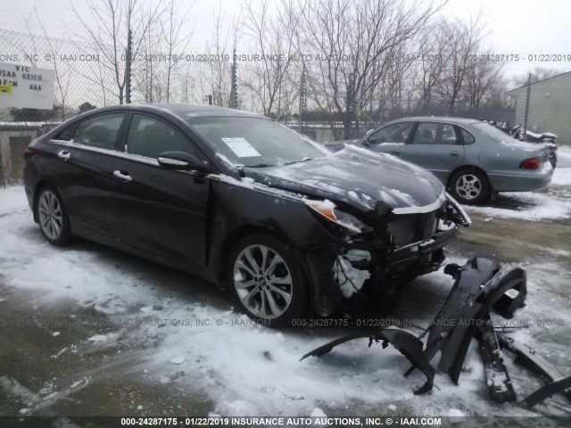 5NPEC4AB7DH633088 - 2013 HYUNDAI SONATA SE/LIMITED Dark Blue photo 1