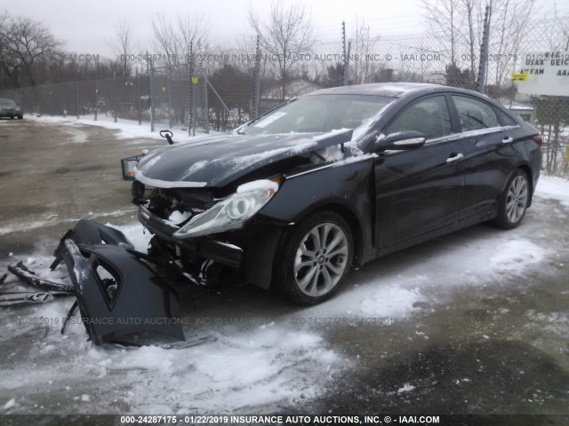 5NPEC4AB7DH633088 - 2013 HYUNDAI SONATA SE/LIMITED Dark Blue photo 2