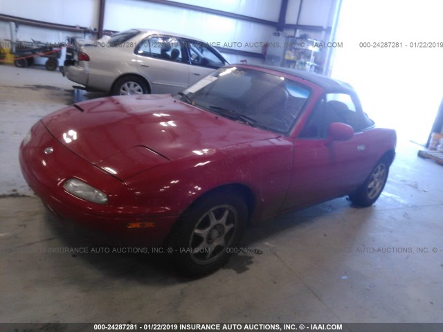 JM1NA3532S0612744 - 1995 MAZDA MX-5 MIATA RED photo 2