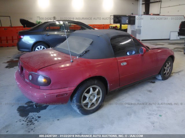 JM1NA3532S0612744 - 1995 MAZDA MX-5 MIATA RED photo 4