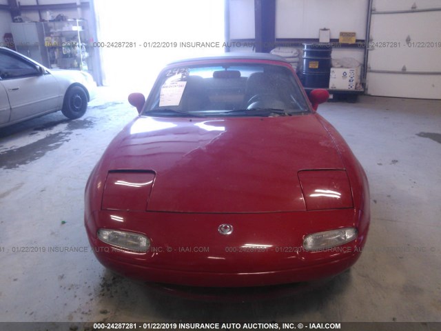 JM1NA3532S0612744 - 1995 MAZDA MX-5 MIATA RED photo 6