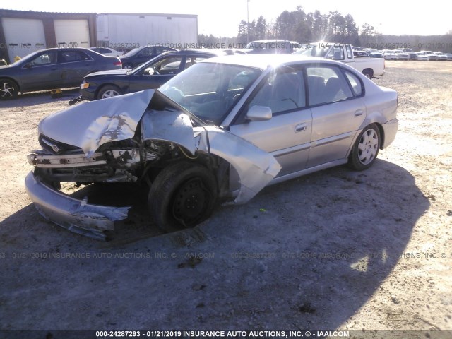 4S3BE635927214791 - 2002 SUBARU LEGACY L SILVER photo 2