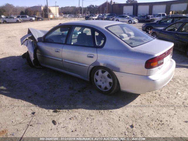 4S3BE635927214791 - 2002 SUBARU LEGACY L SILVER photo 3