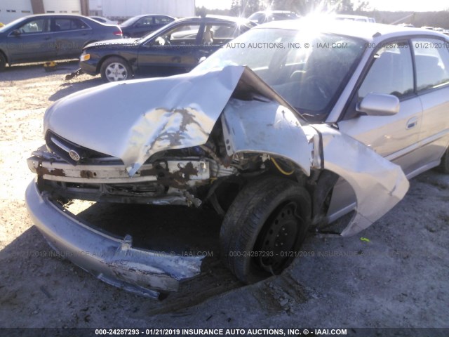 4S3BE635927214791 - 2002 SUBARU LEGACY L SILVER photo 6