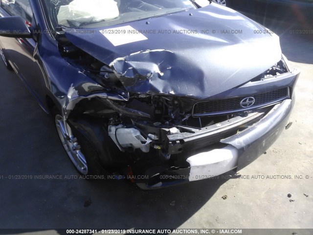 JTKDE167860116710 - 2006 TOYOTA SCION TC ლურჯი ფოტო 6