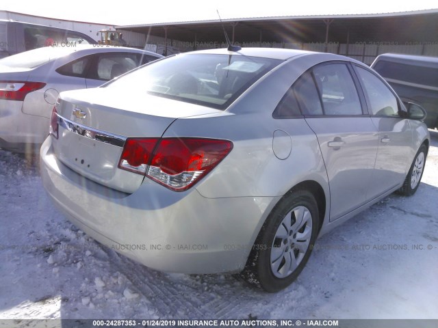 1G1PA5SH2D7230866 - 2013 CHEVROLET CRUZE LS BEIGE photo 4