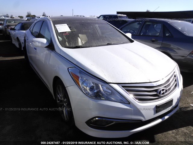 KMHFH4JG2FA440113 - 2015 HYUNDAI AZERA LIMITED WHITE photo 1