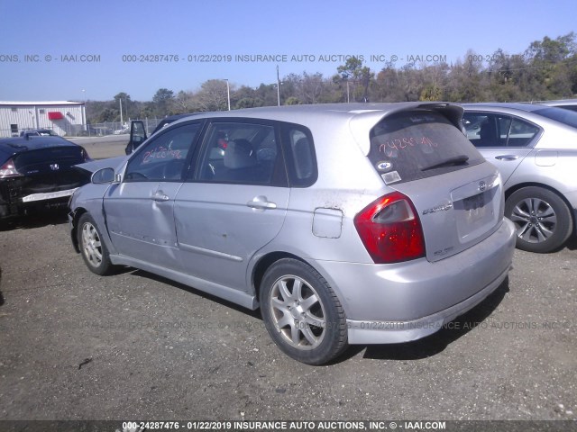 KNAFE161665324502 - 2006 KIA SPECTRA5 SILVER photo 3