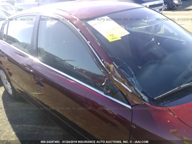 1N4AL11D66C216872 - 2006 NISSAN ALTIMA S/SL RED photo 6