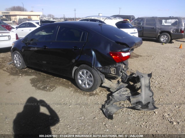 KNADN4A3XE6368190 - 2014 KIA RIO EX GRAY photo 3