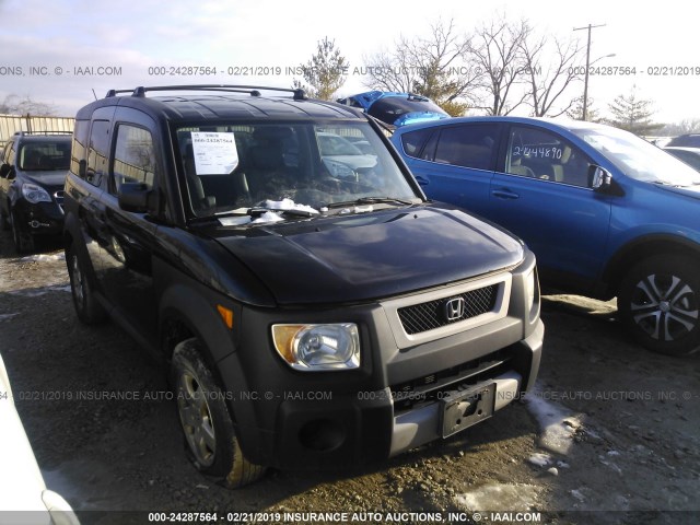 5J6YH28635L017391 - 2005 HONDA ELEMENT EX BLACK photo 1