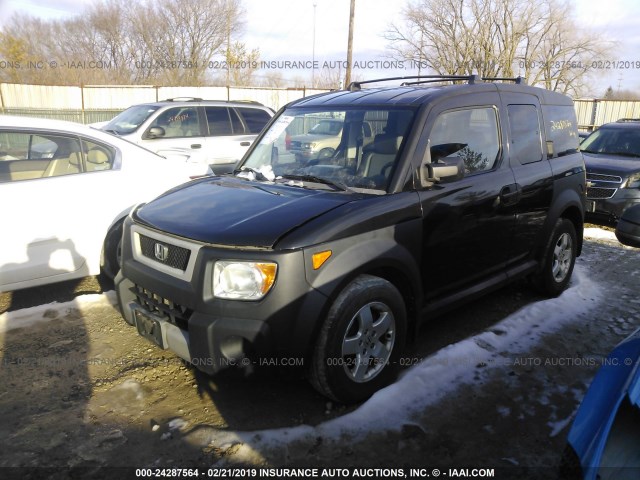 5J6YH28635L017391 - 2005 HONDA ELEMENT EX BLACK photo 2