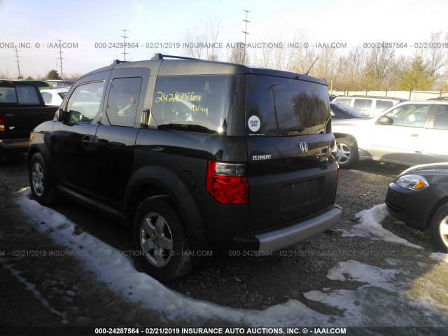 5J6YH28635L017391 - 2005 HONDA ELEMENT EX BLACK photo 3