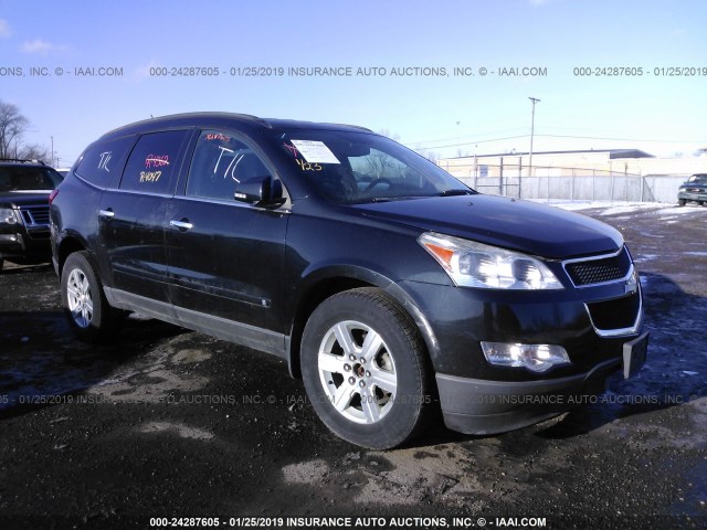 1GNLVGEDXAS152447 - 2010 CHEVROLET TRAVERSE LT BLACK photo 1