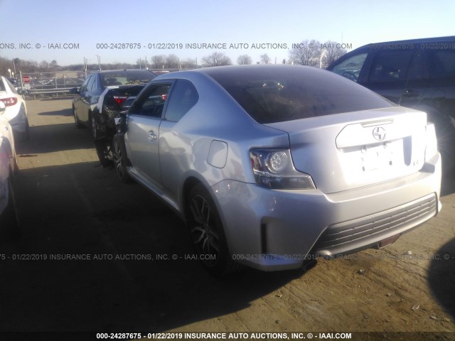 JTKJF5C79E3079644 - 2014 TOYOTA SCION TC SILVER photo 3
