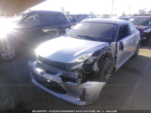 JTKJF5C79E3079644 - 2014 TOYOTA SCION TC SILVER photo 6