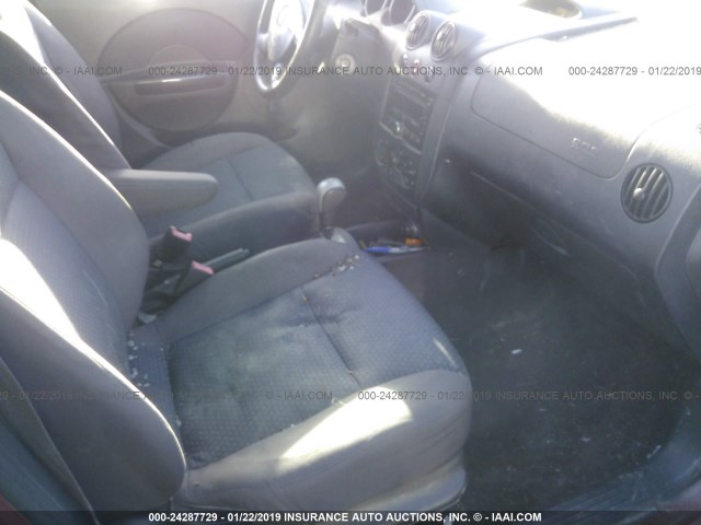 KL1TD666X8B074565 - 2008 CHEVROLET AVEO LS RED photo 5