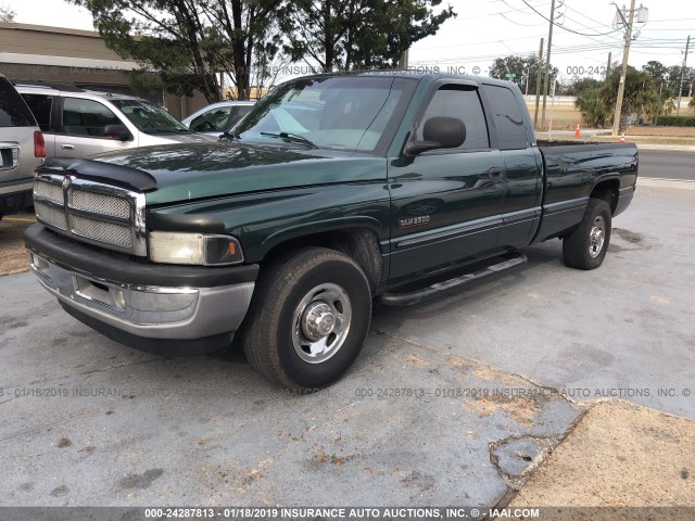 1B7KC2363XJ632362 - 1999 DODGE RAM 2500 GREEN photo 2