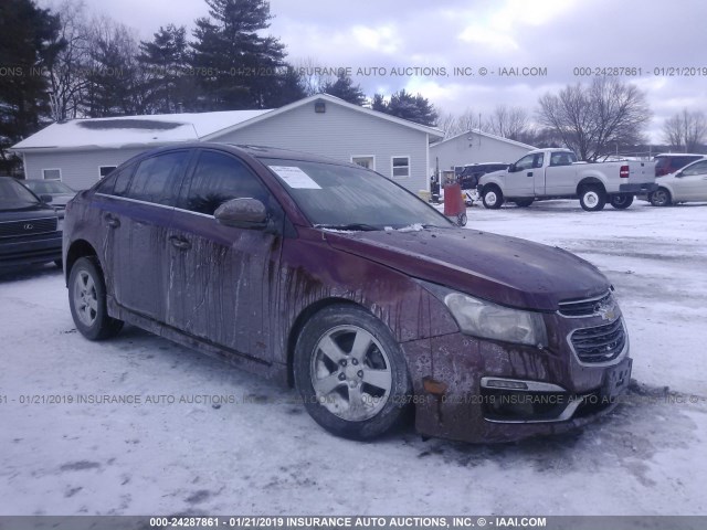 1G1PE5SB9G7160349 - 2016 CHEVROLET CRUZE LIMITED LT MAROON photo 1