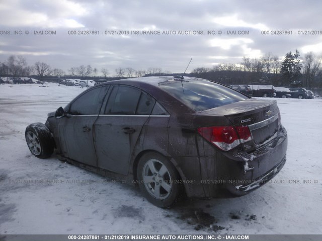 1G1PE5SB9G7160349 - 2016 CHEVROLET CRUZE LIMITED LT MAROON photo 3