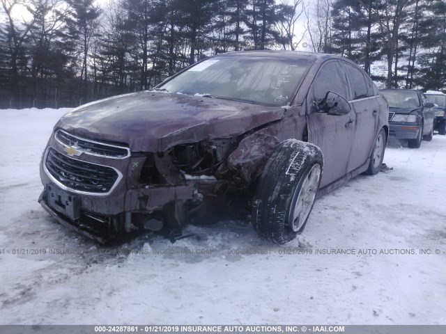 1G1PE5SB9G7160349 - 2016 CHEVROLET CRUZE LIMITED LT MAROON photo 6