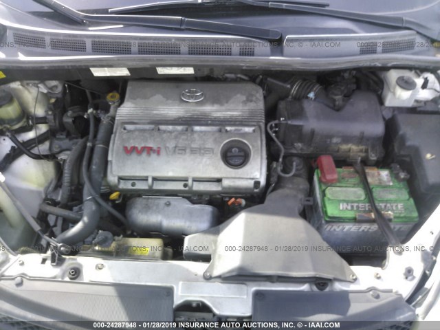 5TDZA23C74S137610 - 2004 TOYOTA SIENNA CE/LE SILVER photo 10