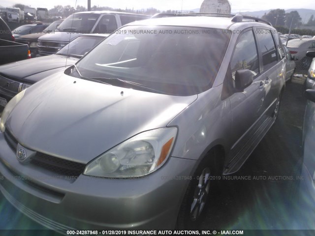 5TDZA23C74S137610 - 2004 TOYOTA SIENNA CE/LE SILVER photo 2