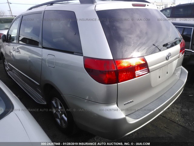 5TDZA23C74S137610 - 2004 TOYOTA SIENNA CE/LE SILVER photo 3