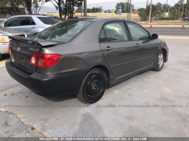 2T1BR32E87C781164 - 2007 TOYOTA COROLLA CE/LE/S GRAY photo 4