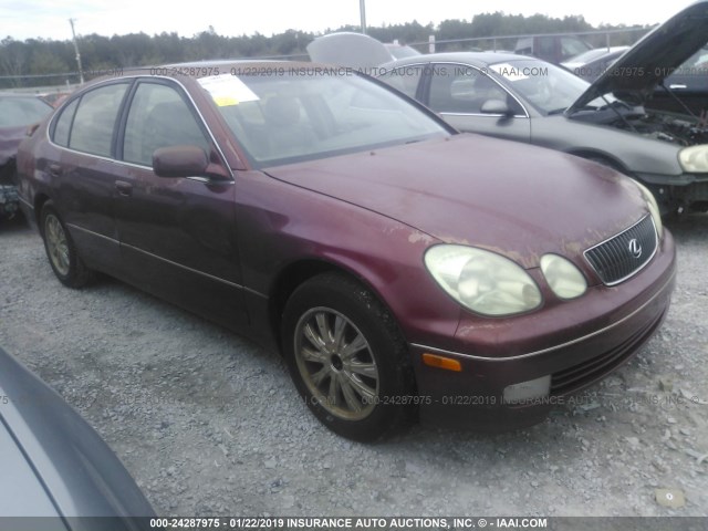 JT8BD69S110123780 - 2001 LEXUS GS 300 MAROON photo 1