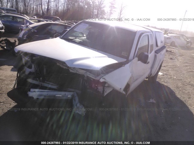 5TFTX4GN0DX025091 - 2013 TOYOTA TACOMA PRERUNNER ACCESS CAB WHITE photo 2