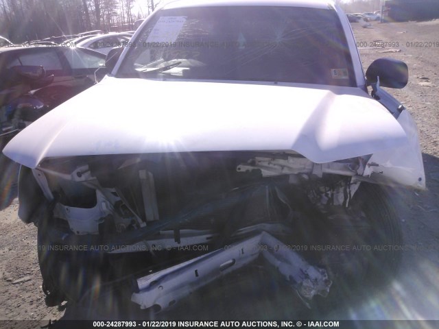 5TFTX4GN0DX025091 - 2013 TOYOTA TACOMA PRERUNNER ACCESS CAB WHITE photo 6