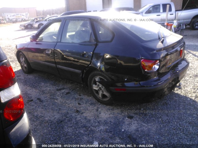 KMHDN55D83U075341 - 2003 HYUNDAI ELANTRA GLS/GT BLACK photo 3