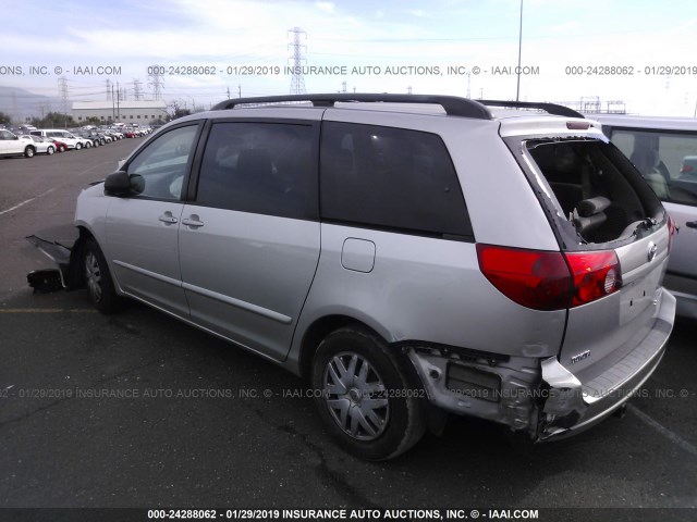 5TDZA23C56S422406 - 2006 TOYOTA SIENNA CE/LE SILVER photo 3