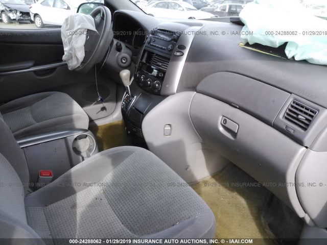 5TDZA23C56S422406 - 2006 TOYOTA SIENNA CE/LE SILVER photo 5