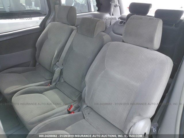 5TDZA23C56S422406 - 2006 TOYOTA SIENNA CE/LE SILVER photo 8