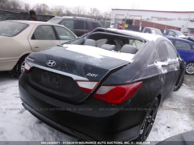 5NPEC4AB4CH403460 - 2012 HYUNDAI SONATA SE/LIMITED BLUE photo 4