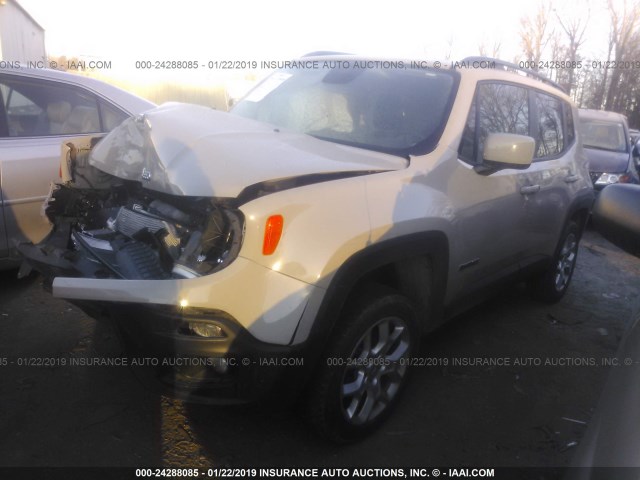 ZACCJBBT1GPE30508 - 2016 JEEP RENEGADE LATITUDE TAN photo 2