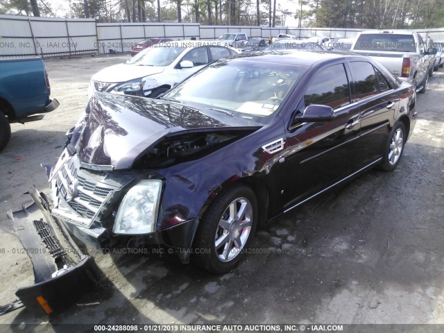 1G6DZ67A890105412 - 2009 CADILLAC STS PURPLE photo 2