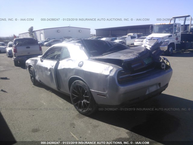 2C3CDZAG0GH226079 - 2016 DODGE CHALLENGER SXT SILVER photo 3