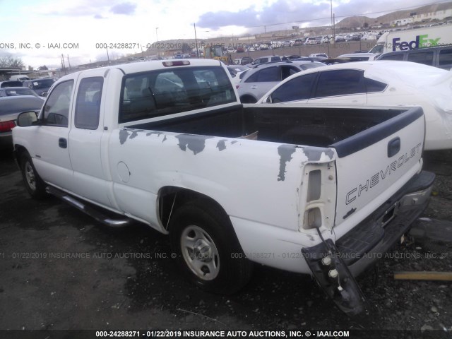 2GCEC19WX11266903 - 2001 CHEVROLET SILVERADO C1500 WHITE photo 3