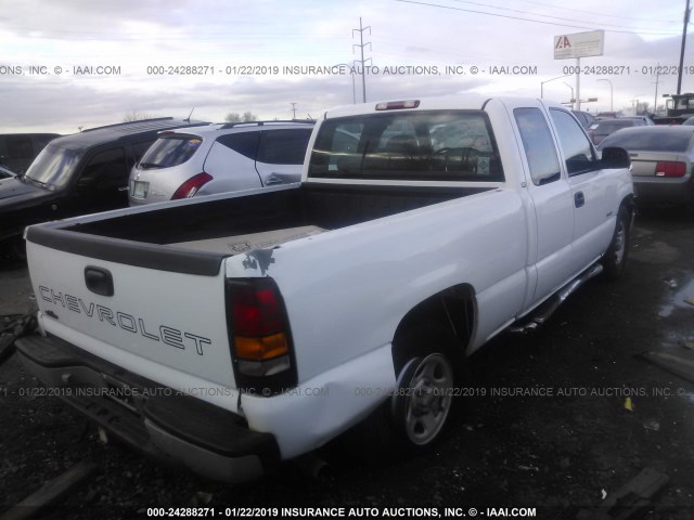 2GCEC19WX11266903 - 2001 CHEVROLET SILVERADO C1500 WHITE photo 4