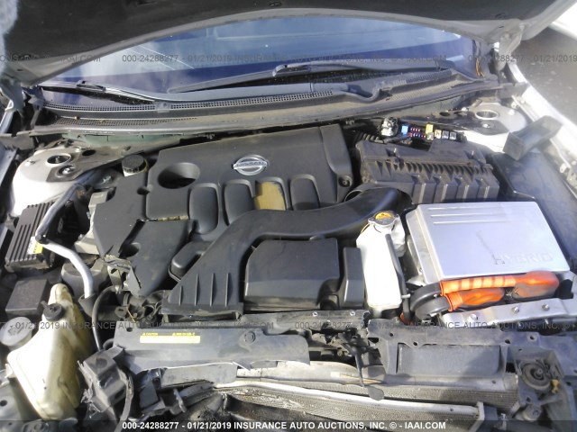 1N4CL21E69C167538 - 2009 NISSAN ALTIMA HYBRID SILVER photo 10