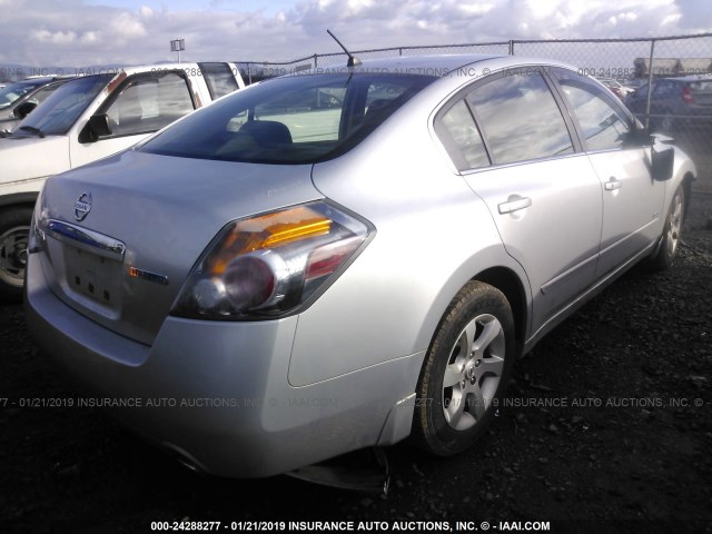 1N4CL21E69C167538 - 2009 NISSAN ALTIMA HYBRID SILVER photo 4