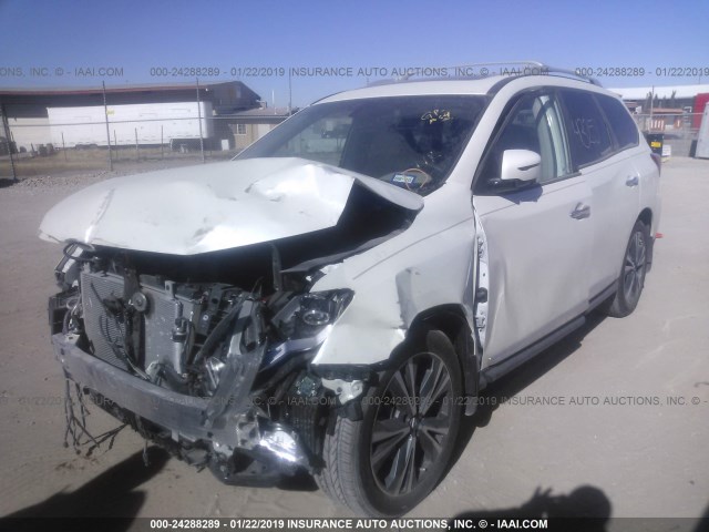 5N1DR2MN5JC654111 - 2018 NISSAN PATHFINDER S/SV/SL/PLATINUM WHITE photo 2
